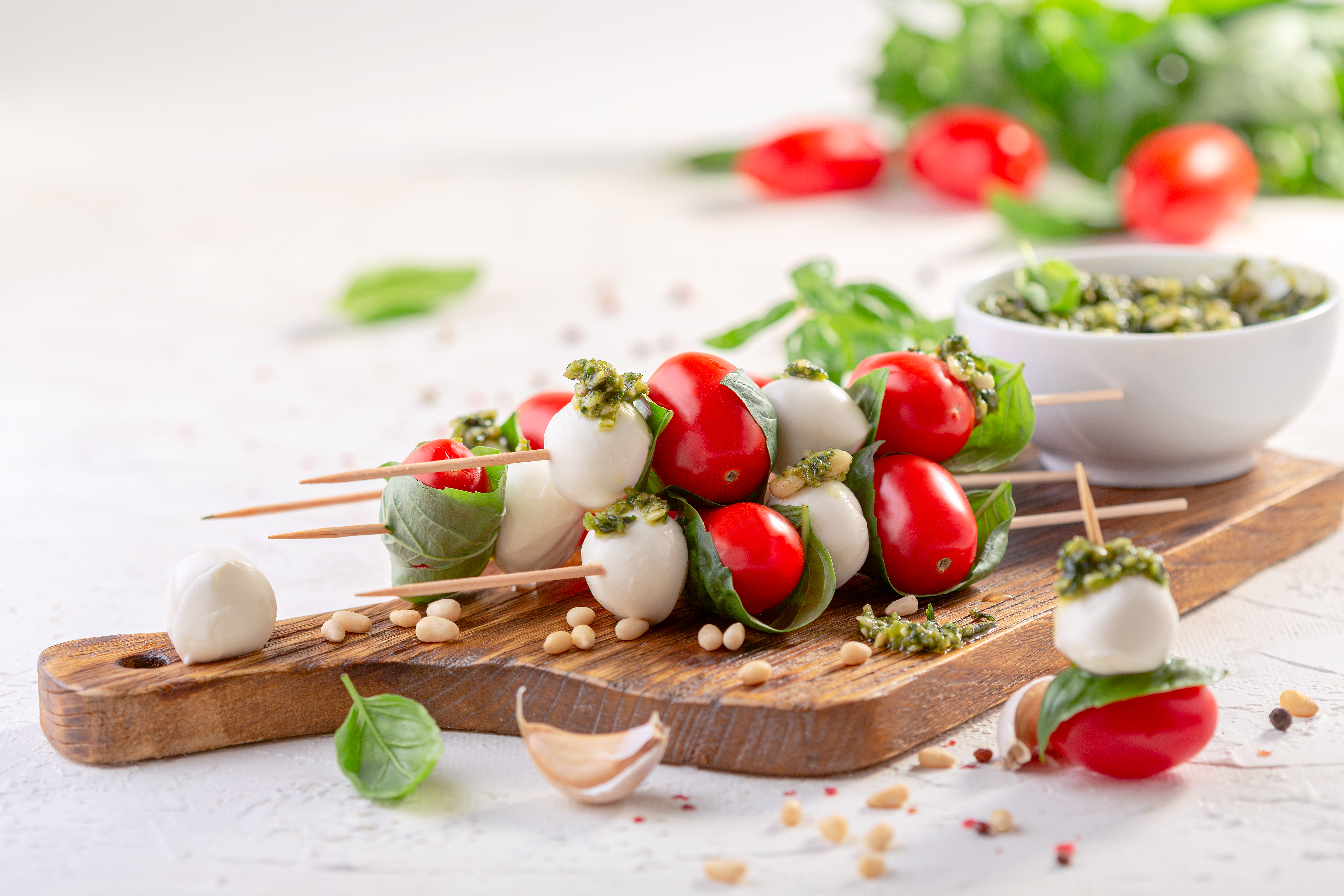 Spiesje caprese